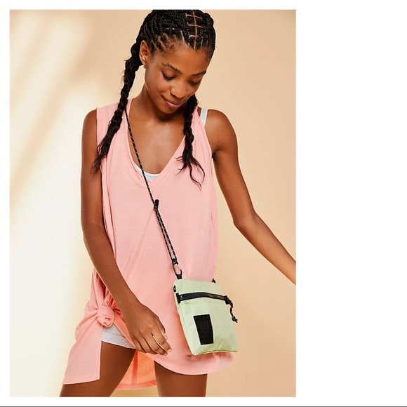 FREE PEOPLE BOHO TUNIC DRESS PULLOVER KNIT TOP V-NECK MINI A2C - Picture 2 of 16